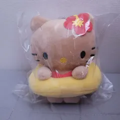 タンニング キーホルダー ハローキティ サンリオ チューブ キーティ ぬいぐるみ キーリング