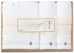 今治謹製　白織タオル　 タオルセット	SR23050		  バスタオル×1 フェイスタオル×2