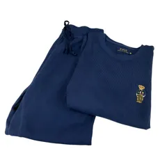 186005 POLO RALPH LAUREN ポロ・ラルフローレン セットアップ M ネイビー/ワッフル メンズ