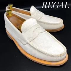 REGAL リーガル スウェード コインローファー  ハーフサドル 65ER ベージュ 25.5cm  革靴 ビジネスシューズ ドレス カジュアル 本革 本皮 メンズ