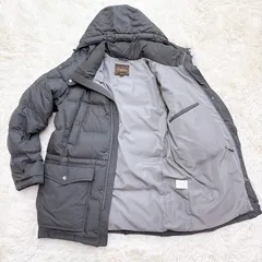 FIRST DOWN ファーストダウン ダウンジャケット カラコラム 手洗い可 Premium Down グレー Mサイズ 秋冬 メンズ レディース