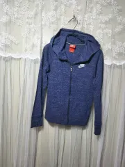 ナイキ レディース ネイビー フードジップアップ