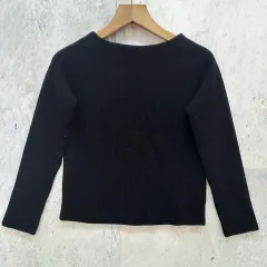 BEAUTY&YOUTH UNITED ARROWS ビューティーアンドユースユナイテッドアローズ セーター リブニット ボートネック 無地 ブラック ◇〇☆