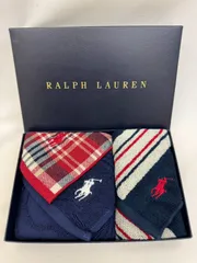 K【未使用・保管品】ラルフローレン タオル ハンカチ ギフト 2枚セット ポロ