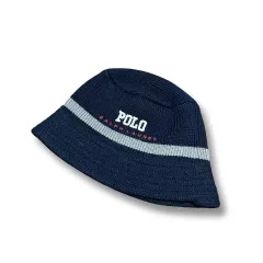 ポロラルフローレン ネイビー ニット バケットハット