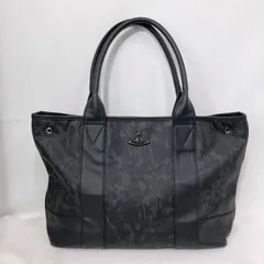 Vivienne Westwood ヴィヴィアンウエストウッド カモフラージュオーブ トートバッグ 迷彩柄 総柄 A4サイズ収納可 通勤 通学 男女兼用 ブラック グレー 服飾 B15671◆