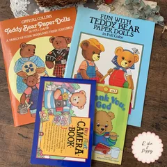 【在庫セール】ヴィンテージ テディベア 絵本 4冊セット ペーパードール｜海外｜児童書｜古書｜洋書｜ジャンクジャーナル素材 まとめ売り