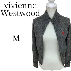 訳あり vivienne Westwood ヴィヴィアンウエストウッド 黒 白 長袖 ニット・セーター M PSP23-15のサムネイル