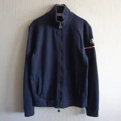 【美品】MONCLER【MAGLIA CARDIGAN コットン トラックジャケット】L ネイビー モンクレール 26010273