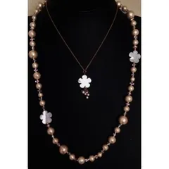 *　コットンパール　ネックレス〓　*