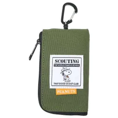 【メール便】スヌーピー キーケース＆定期入れ リール付きキーパスポーチ KH ビーグルスカウト ピーナッツ マリモクラフト キー＆パスポーチ ICカードケース 鍵ケース キャラクター グッズ 