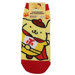 【メール便】ポムポムプリン 女性用靴下 レディースソックス 30th ヒーロー サンリオ スモールプラネット キャラックス 大人向け キャラクター グッズ 