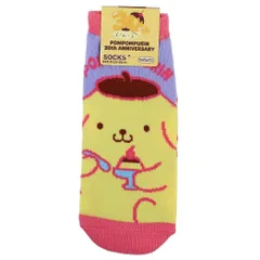 【メール便】ポムポムプリン 女性用靴下 レディースソックス 30th プリン サンリオ スモールプラネット キャラックス 大人向け キャラクター グッズ 