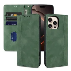 プロ アイホン16 カバー 軽量 手帳型 手帳型 手帳型 手作り ケース ケース ケース アイフォン16pro iphone16 iphone16 傷つけ防止 スマホケース Pro Pro Pro 耐衝撃 いphone16pro 財布型-グリーン 防塵 16