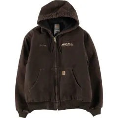 古着 00年代 カーハート Carhartt アクティブジャケット 中綿入り ダックフルジップパーカー メンズL相当/eaa608136
