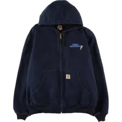 古着 カーハート Carhartt アクティブジャケット ダックフルジップパーカー USA製 メンズXL相当/eaa608138