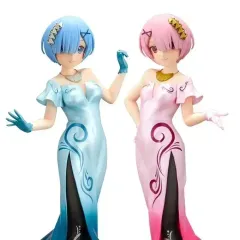 BANPRESTO(バンプレスト) Re:ゼロから始める異世界生活 レム ラム ドレス フィギュア セット