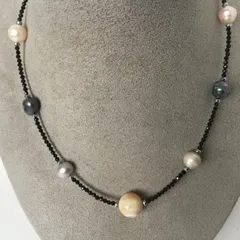 天然石★淡水本真珠★パールネックレス★ハンドメイド★ファッション★デザイン★ネックレス