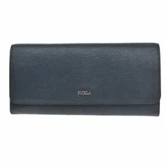 FURLA フルラ 長財布 ネイビー レザー  03BS384