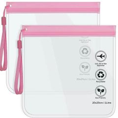 Transparent clear vinyl travel bag, tote bag, tour bag, unisex cover bag, waterproof, rainproof, durable, for tours, work, business, and more. Security-proof, simple, shoulder bag, pink.