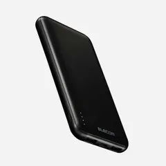 エレコム モバイルバッテリー DE-C66-10000W 大容量 USB PD 対応 type-C usb-A 入出力 ブラック おまかせ充電 急速充電 日本メーカー ブラック