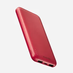 エレコム モバイルバッテリー DE-C66-10000W 大容量 USB PD 対応 type-C usb-A 入出力 ブラック おまかせ充電 急速充電 日本メーカー レッド