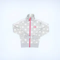 80 THE NORTH FACE ザノースフェイス キッズ シルバー ドット ジャージ ジップアップ ジャケット 0120J