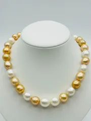 白蝶 南洋 パール マルチカラー ネックレス 真珠 11.5～14.0mm South Sea Pearl