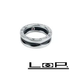 ブルガリ ■新同■磨き済■ セーブザチルドレン リング 指輪 PM ブラック シルバー SV925 #54 【485138】13