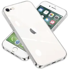 ZHUAZHULE iPhone SE3 ケース iPhone SE2 ケース iPhone8 iPhone7 ケース クリア アイフォンSE 第3世代 第2世代 8 7 スマホケース メッキ加工 耐衝撃 カバー 透明 TPU レンズ保護 ストラップホール付き