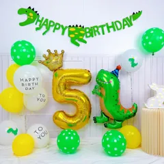 誕生日 飾り付け 恐竜 男の子 女の子 大人 恐竜 誕生日バルーン 5歳 バースデー 飾り ケーキバルーン フォトフレーム バルーン クマバルーン おしゃれ 写真撮影