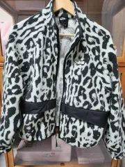 NIKE フリース ジャケット ミント レオパード Lサイズ
