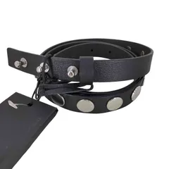 ディーゼルブラックゴールド DIESEL BLACK GOLD イタリア製 スタッズ レザーベルト メンズ  85