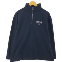 古着 00年代 トミーヒルフィガー TOMMY HILFIGER ハーフジップ フリースプルオーバー カナダ製 メンズL相当/eaa523464