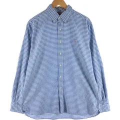古着 ラルフローレン Ralph Lauren CLASSIC FIT ギンガムチェック 長袖 ボタンダウンチェックシャツ メンズL相当/eaa539254