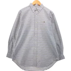 古着 ラルフローレン Ralph Lauren CLASSIC FIT 長袖 ボタンダウンチェックシャツ メンズL相当/eaa539249