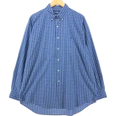 古着 ラルフローレン Ralph Lauren BLAKE 長袖 ボタンダウンチェックシャツ メンズL相当/eaa541147