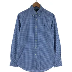 古着 ラルフローレン Ralph Lauren CUSTOM FIT ギンガムチェック 長袖 ボタンダウンチェックシャツ メンズM相当/eaa541132