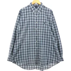 古着 ラルフローレン Ralph Lauren BLAKE 長袖 ボタンダウンチェックシャツ メンズXL相当/eaa539261