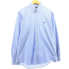 古着 ラルフローレン Ralph Lauren POLO by Ralph Lauren CUSTOM FIT DRESS SHIRT 長袖 ボタンダウンチェックシャツ/eaa557741