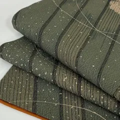 小紋 洗える着物 裄65 可愛い花柄 化繊 着物 MK-3223