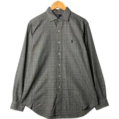 古着 ラルフローレン Ralph Lauren POLO by Ralph Lauren WESTERTON CLASSIC FIT グレンチェック ワイドカラー 長袖/eaa563750