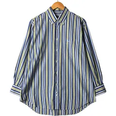 古着 バーバリー Burberry's LONDON 長袖 ボタンダウンストライプシャツ メンズL相当/eaa563318