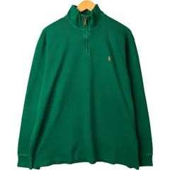 古着 ラルフローレン Ralph Lauren POLO RALPH LAUREN ESTATE RIB ハーフジップスウェットシャツ トレーナー メンズXL相当/eaa529956