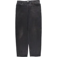 古着 90~00年代 リーバイス Levi's 550 RELAXED FIT TAPERED LEG COUPE RELAX ブラックデニム テーパードデニムパンツ カナダ製/eaa571206