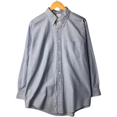 古着 80~90年代 ブルックスブラザーズ Brooks Brothers Est.1818 長袖 ボタンダウンシャツ USA製 メンズXL相当 ヴィンテージ/eaa570634