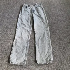 ザラ ライトブルー ワイドパンツ