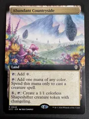 MTG 豊かな在郷 英語版 拡張アート 4枚 ECC ローウィンの昏明統率者 MTG 豊かな在郷 英語 拡張アート ECC ローウィンの昏明 統率者 EDH