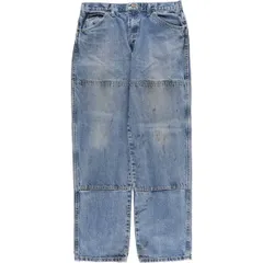 古着 ディッキーズ Dickies ダブルニー ストレートデニムパンツ メンズw34相当/eaa571208