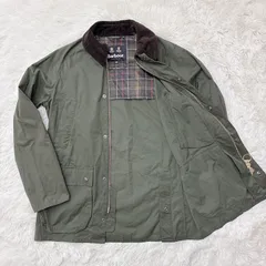 Barbour BEDALE バブアー ビデイル ピーチスキン ノンワックス ジャケット アウター サイズ40 L～XL相当 カーキ メンズ